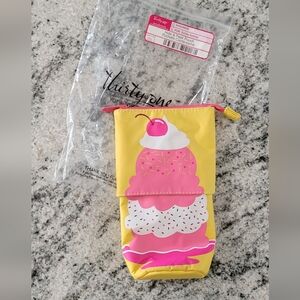 thirty-one Yellow & Pink Ice Cream Sundae Makeup Pouch